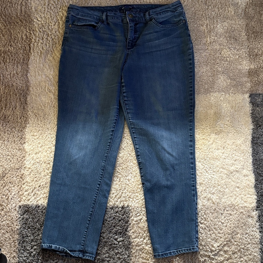 Bandolino Women's Straight Leg Jeans in Deep Blue